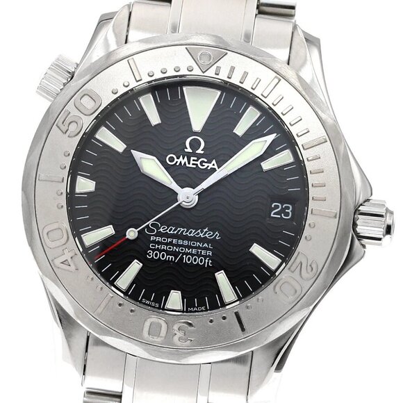 OMEGA Seamaster300 2236.50 Date black Dial Automatic Boy's Watch - Picture 1 of 6